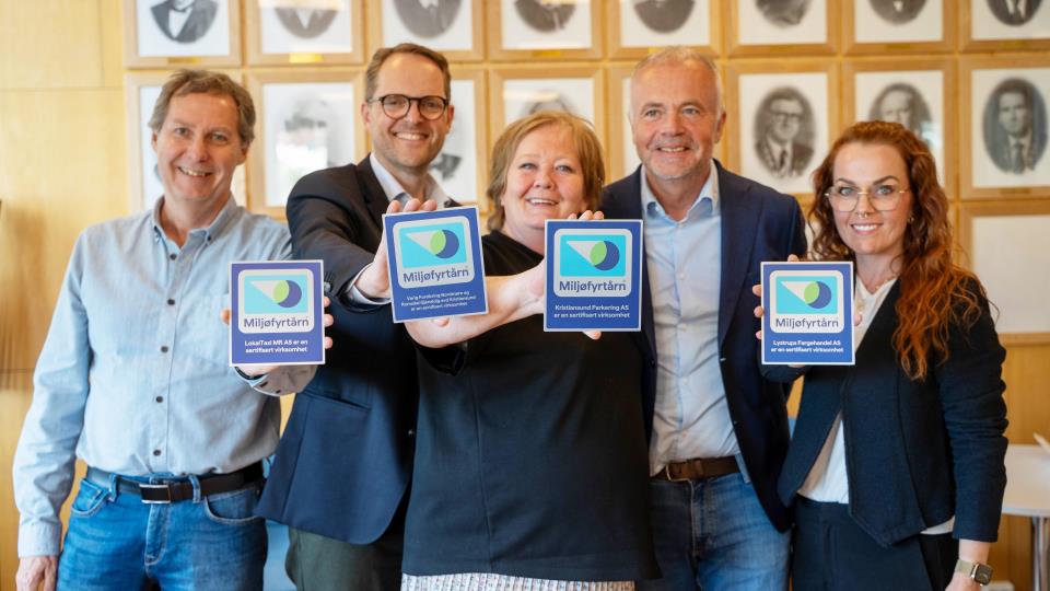 Lenke til artikkel: Fire virksomheter mottok Miljøfyrtårn-sertifisering
