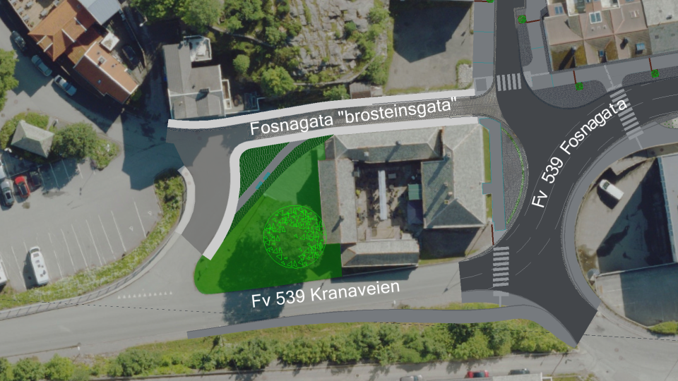 Lenke til artikkel: Kristiansund utvikler Fosnagata til et tryggere og grønnere byrom