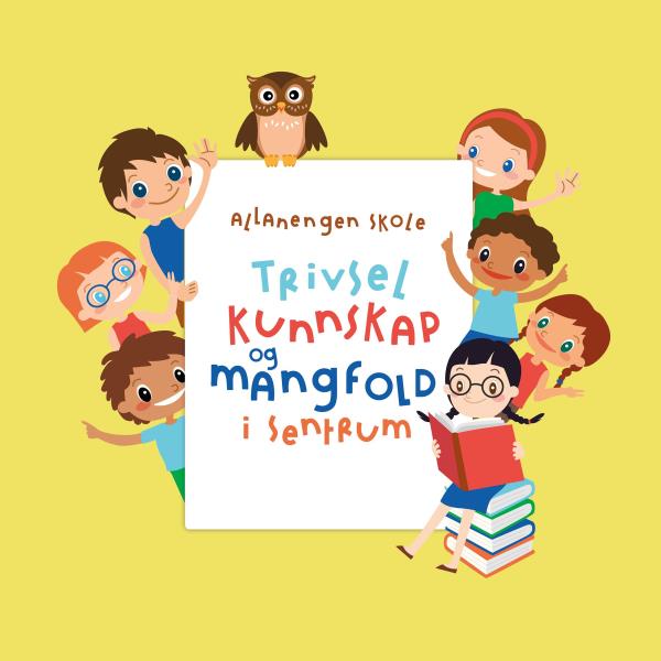 Logo Allanengen skole Trivsel kunnskap og mangfold i sentrum