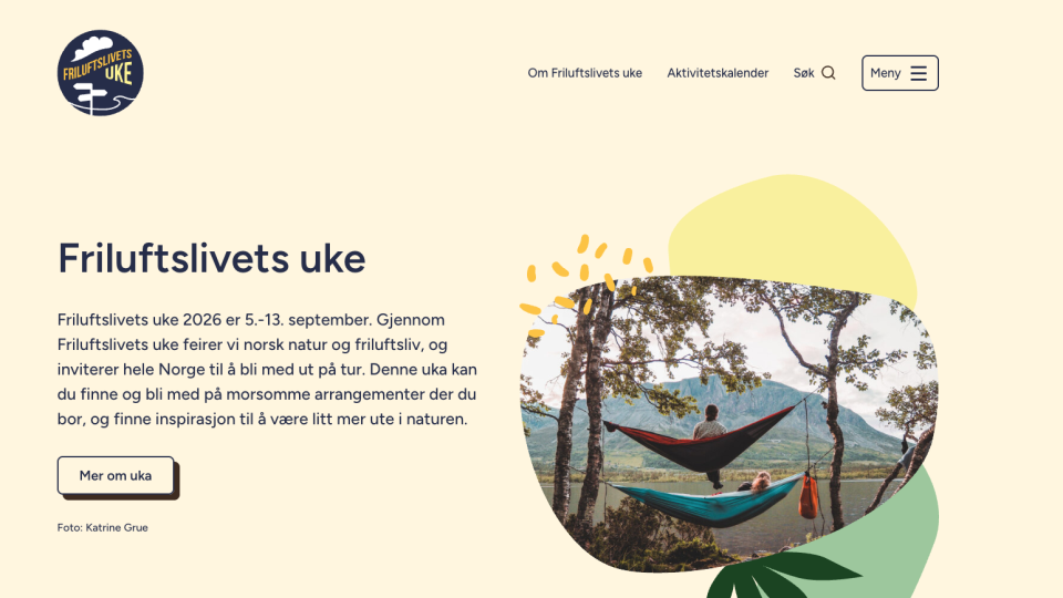 Lenke til artikkel: Vi feirer norsk natur og friluftsliv gjennom Friluftslivets uke 2026 