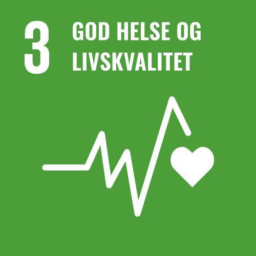 FN bærekraftsmål 3 - God helse og livskvalitet - Klikk for stort bilde