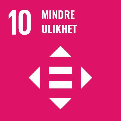 FN bærekraftsmål 10 - Mindre ulikhet - Klikk for stort bilde