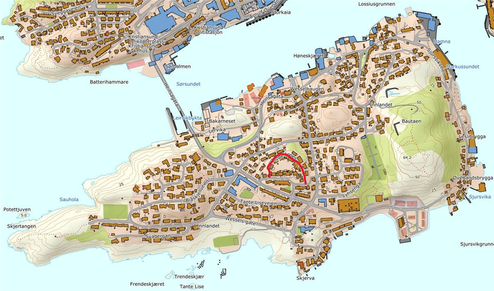 kart illustrasjon tegning - Klikk for stort bilde